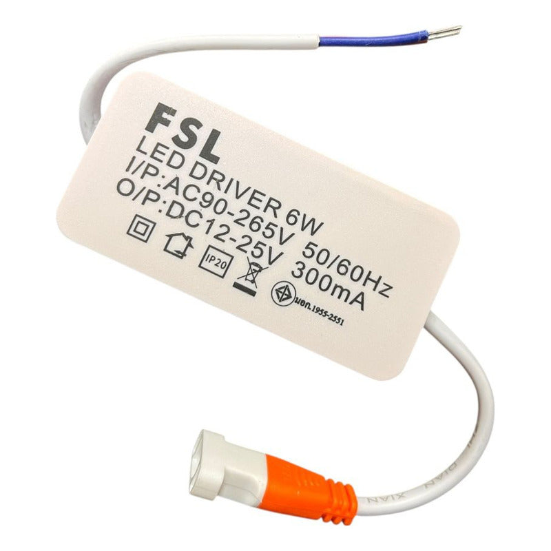 Panel Led Sobrepuesto Cuadrado 6w Luz Cálida O Fría -fsl