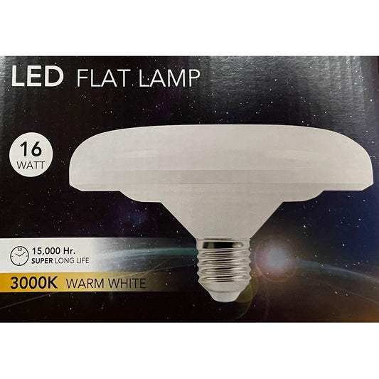 Ampolleta LED Flat 16W E27 FSL Luz Cálida 3000K / Fría 6500K Alta Potencia