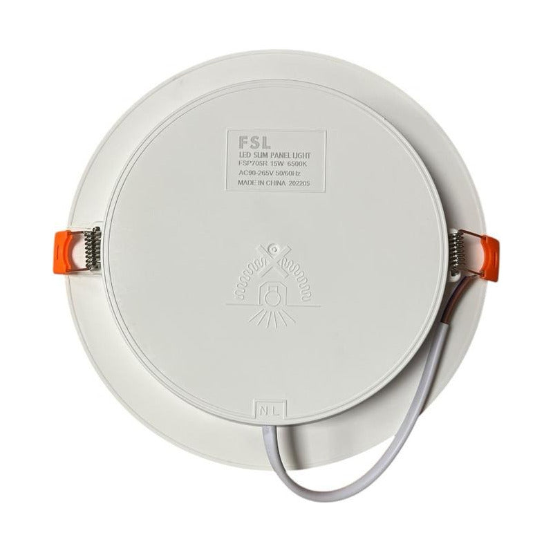 Panel LED Embutido Redondo 15W FSL – Luz Fría 6500K Ip20