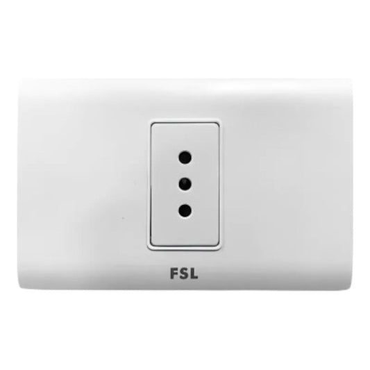 Tomacorriente Simple 10A F8A-1163 con Certificación SEC – Blanco FSL