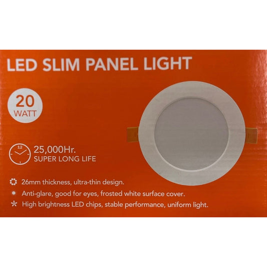 Panel LED Embutido Redondo 20W FSL – Luz Fría 6500K Ip20