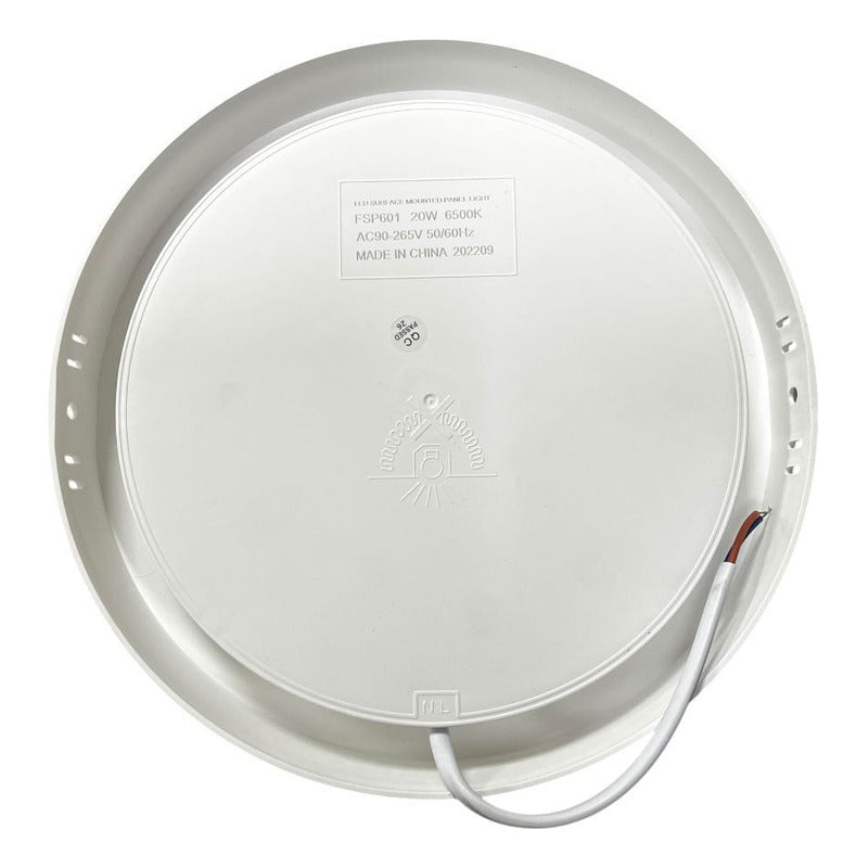 Panel LED Sobrepuesto Redondo 20W Blanco Luz Fría – FSL Ip20