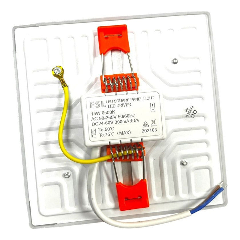 Panel LED Cuadrado Ajustable 15W Luz Fría 6500K – FSL