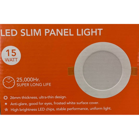 Panel LED Embutido Redondo 15W FSL – Luz Fría 6500K Ip20