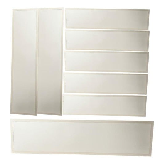 Pack X6 Panel LED Sobrepuesto 40W 30x120 6500K Rectangular FSL