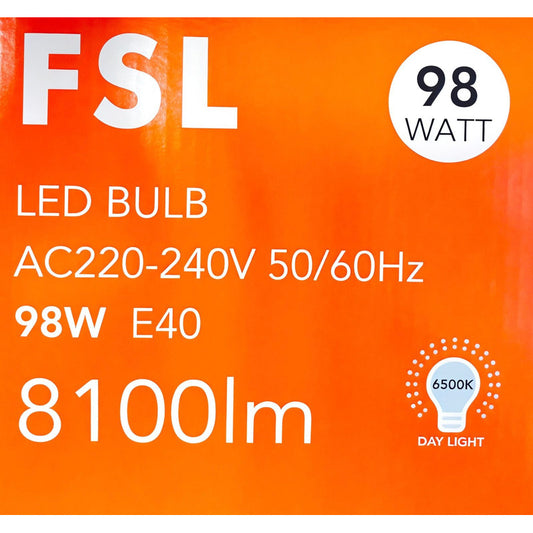 Ampolleta LED Industrial Alta Potencia 98W Base E40 Luz Fría – FSL