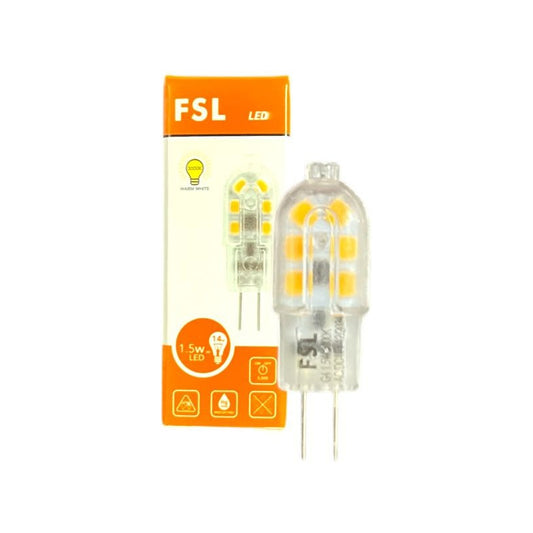 Ampolleta LED Bi-Pin G4 1.5W 3000K Blanco Cálido FSL