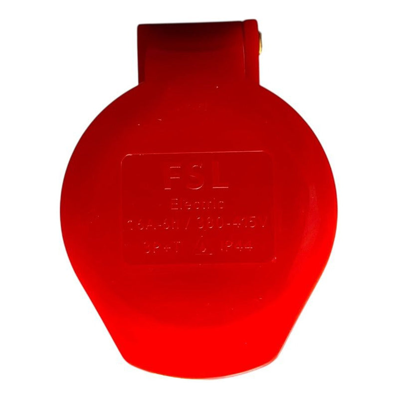 Enchufe Industrial Hembra Volante FSL 3P+T 16A IP44 380-415V 6h | Trifásico Móvil Rojo