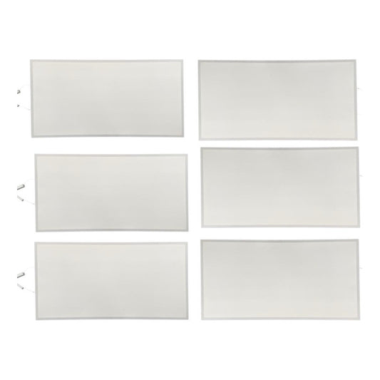 Pack X6 Panel Led Integrado 80w 60x120 Luz Fría 6500k Cuadrado - Fsl