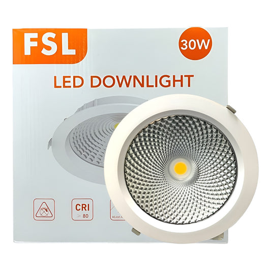 Foco LED Embutido COB Downlight 30W FSL cálido-frío 2400-2880lm