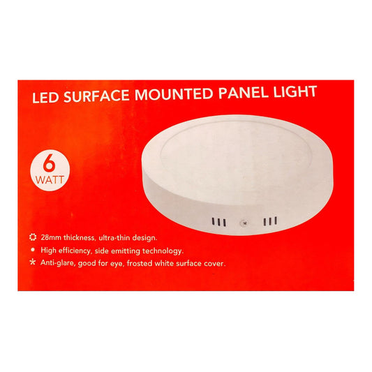 Panel LED Redondo Sobrepuesto FSL 6W Luz Cálida o Fría