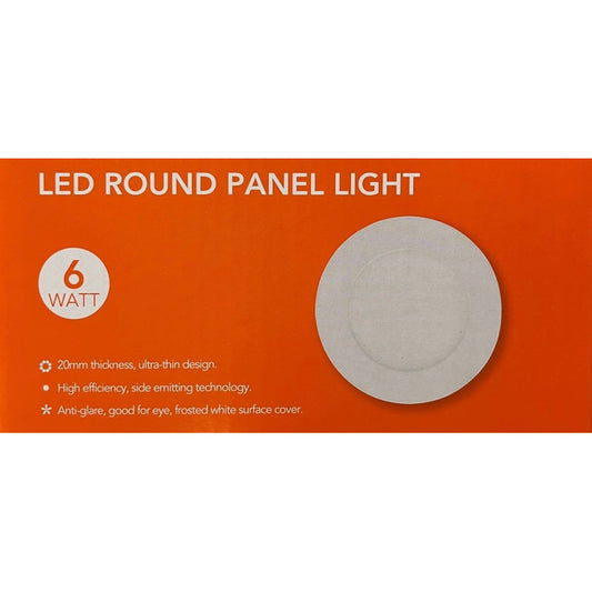 Panel LED Embutido Redondo 6 W Luz Cálida o Fría – FSL