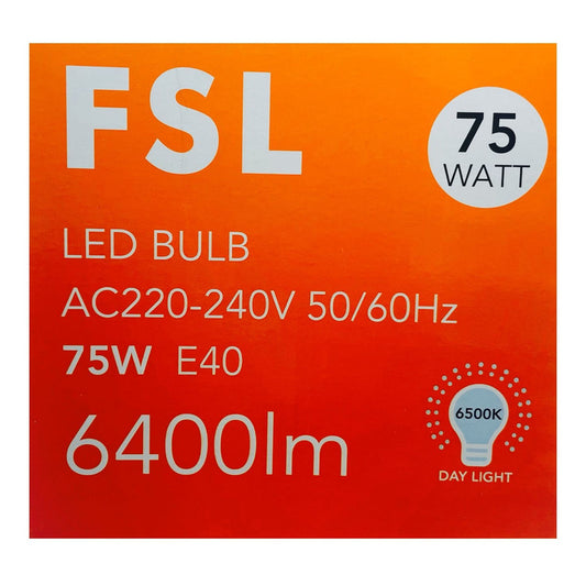 Ampolleta Led Industrial Alta Potencia 75w/e40 Luz Fria 6500k Fsl