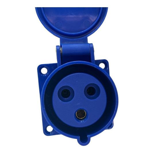 Enchufe Industrial Hembra Embutido FSL 2P+T 32A IP44 220-250V | Toma Alta Corriente Oculta