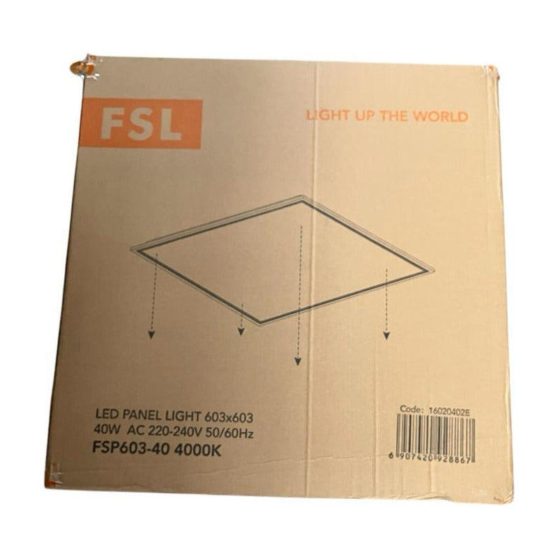 Pack x5 Panel LED Empotrado 40W 60x60 Luz Neutra 4000K – FSL