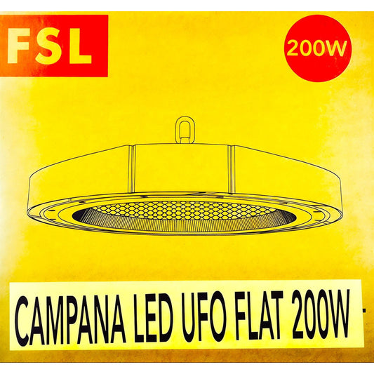 Campana Industrial Ufo Led 200w Ip65 Luz Neutra (4000k) Fsl