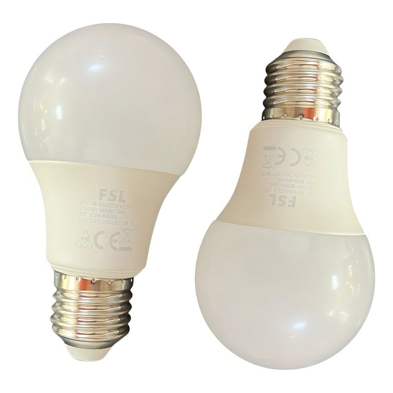 Ampolleta LED A60 9W Luz Neutra 4000K Base E27 Universal – FSL