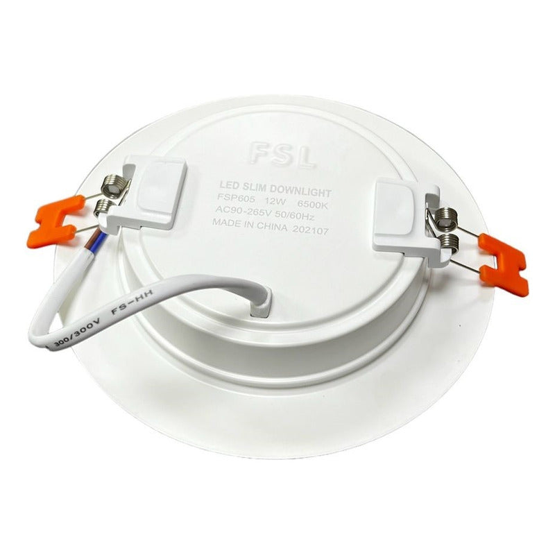 Panel LED Embutido FSL 12W 6500K Luz Blanca Fría Ø14,5 cm 220V