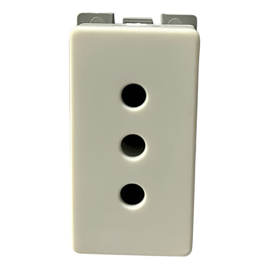 Módulo Tomacorriente FSL F8B-G163 10A 250V Blanco 2P+T | Panel Modular Enchufe