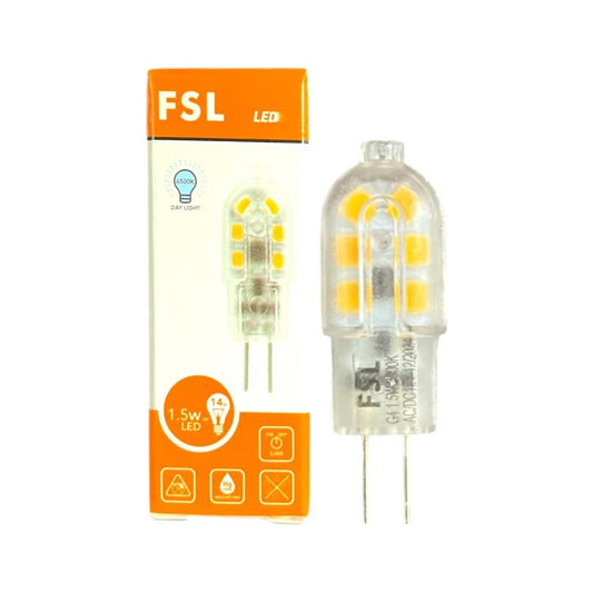Ampolleta LED Bi-Pin G4 1.5W 6500K Blanco Frío FSL