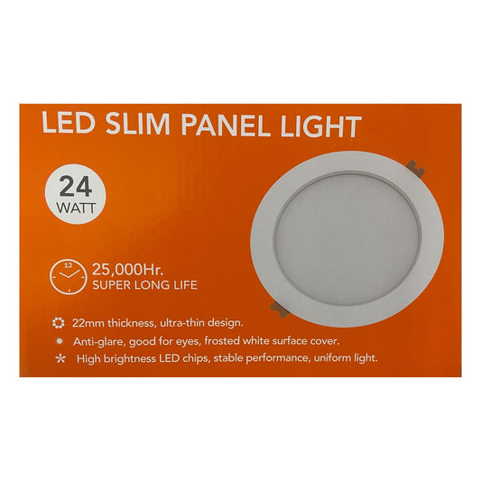 Panel LED Embutido Redondo 24W FSL Luz Cálida o Fría corte 28,5cm