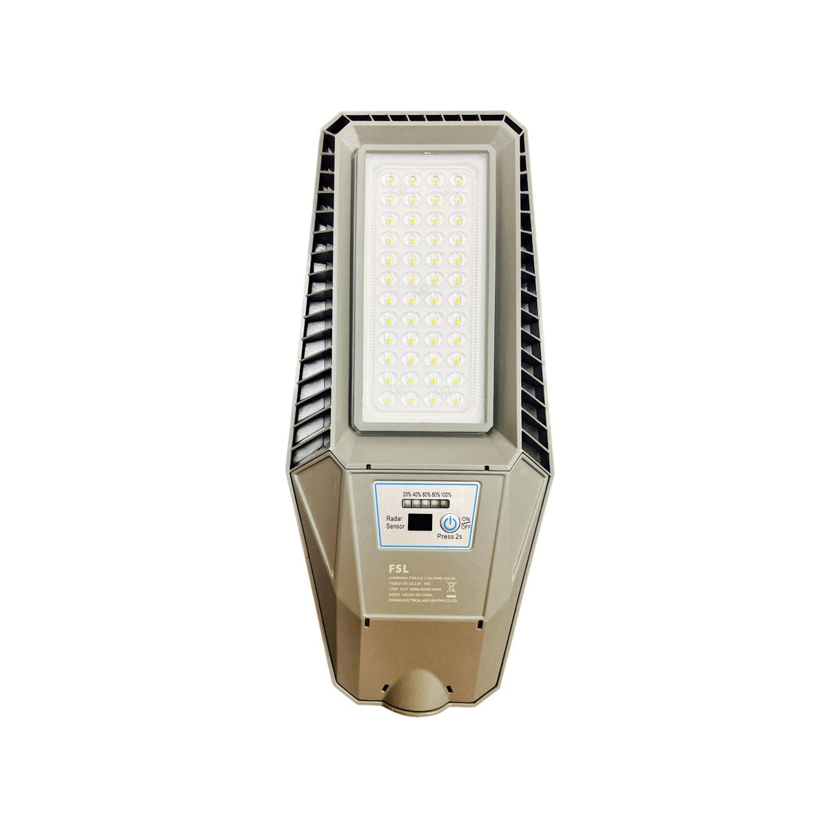 Luminaria Publicar Solar Led 150w 3cct Fsl Con Soporte 48cm