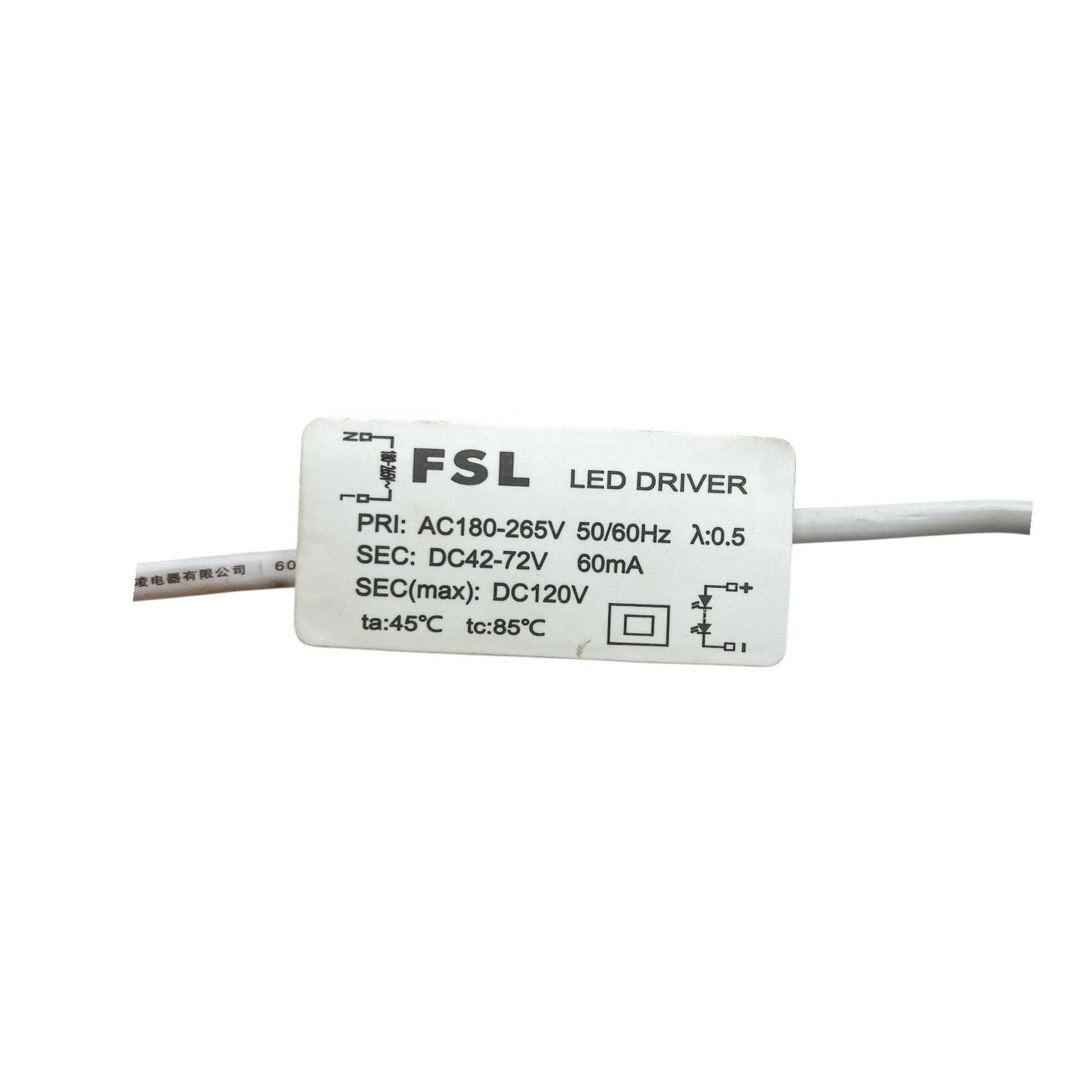 Foco Embutido LED 5W FSL COB 24° Luz cálida o fría IP20