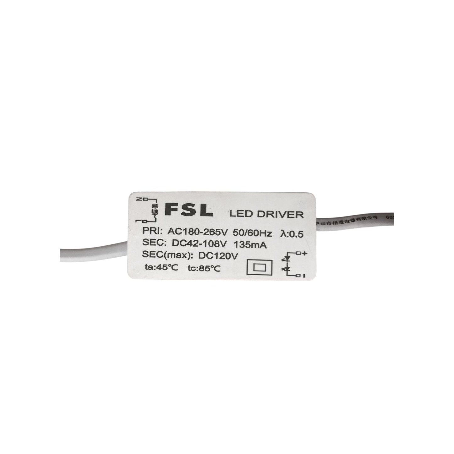 Foco Embutido LED 15W FSL COB 24° Luz cálida o fría IP20