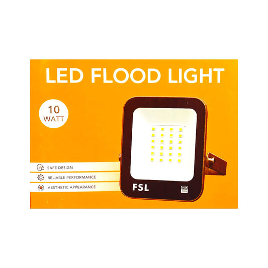 Reflector LED 10W FSL Baiyu IP65 Luz Fría 6500K 220-240V Flood Light Exterior