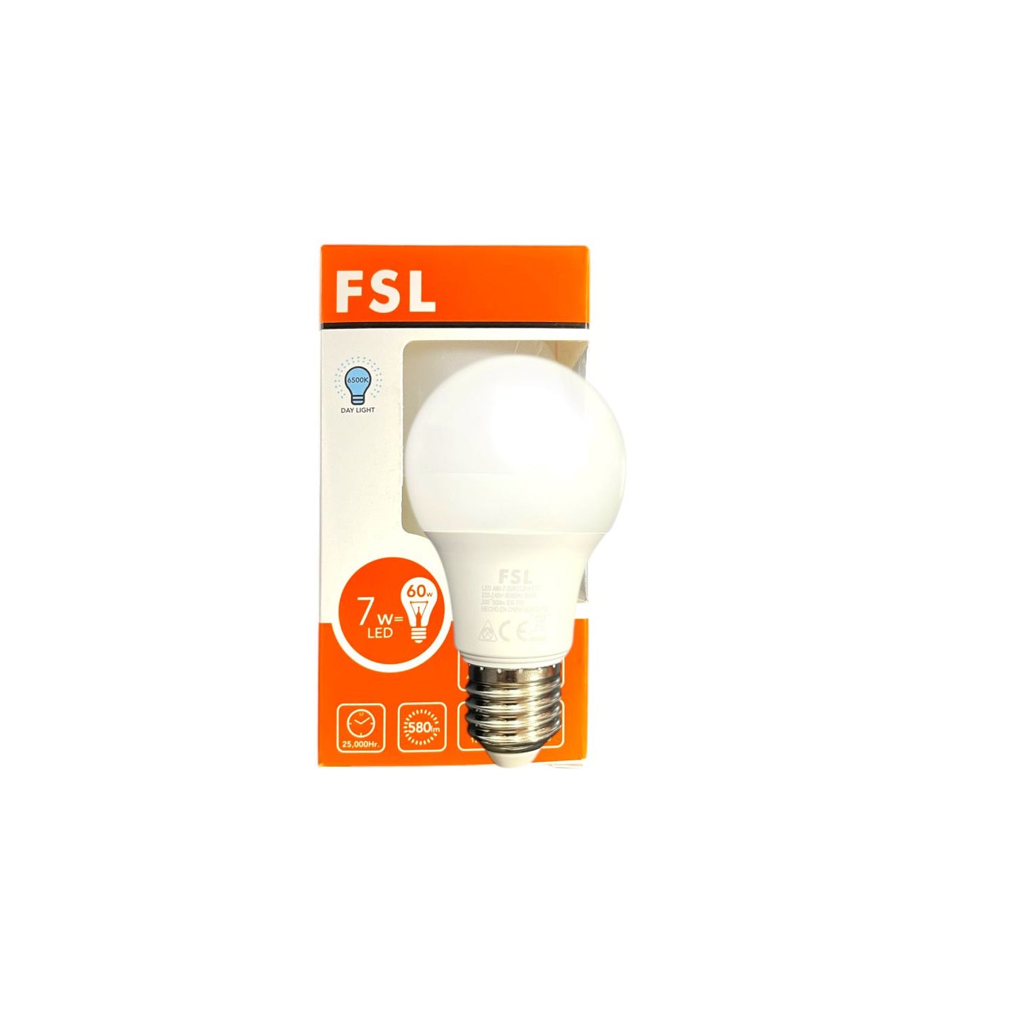 Ampolletas LED A60 7w E27 Universal Fsl Luz Cálida- Luz Fría