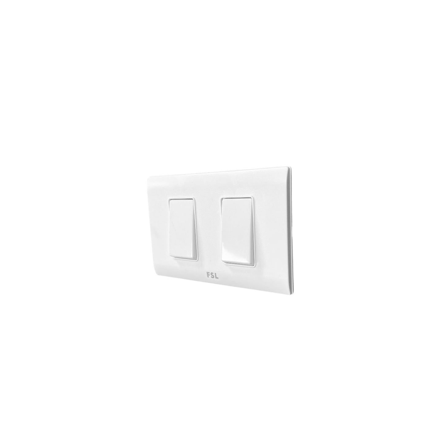 Pack x10 Interruptor Doble FSL 9/15 16A 250V Blanco | Módulo 2 SEC Bulk