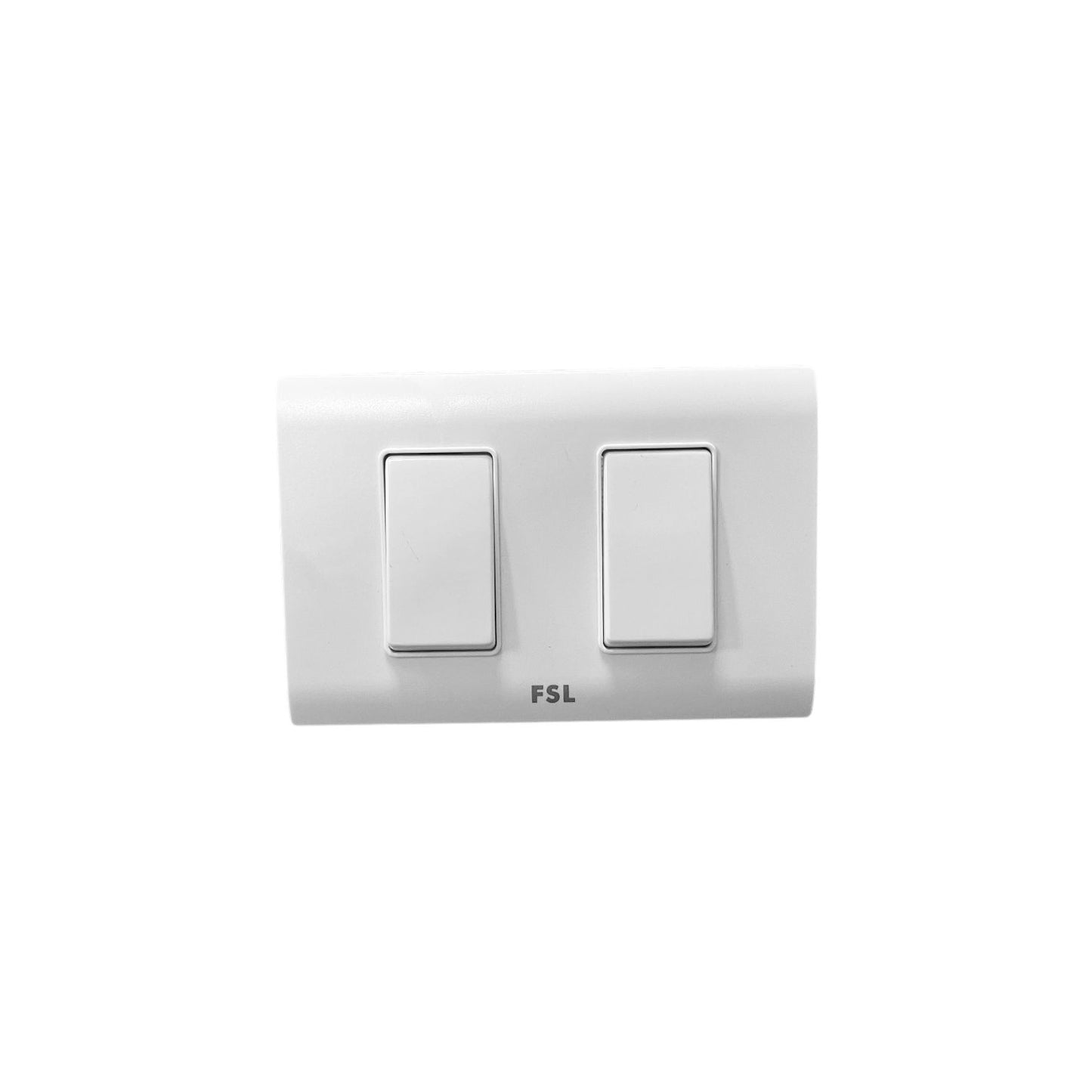 Interruptor Doble FSL 9/15 16A 250V Blanco | Módulo 2 SEC Certificado