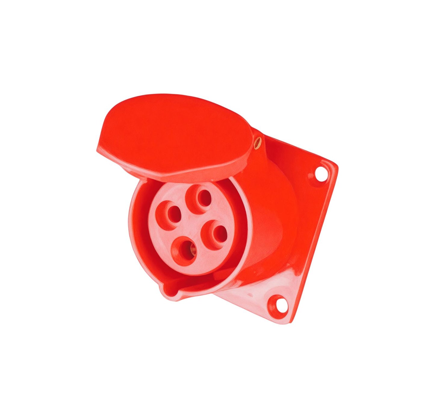 Enchufe Industrial Hembra Sobrepuesto FSL 3P+T 32A IP44 380-415V | Toma Trifásica Fija Potente