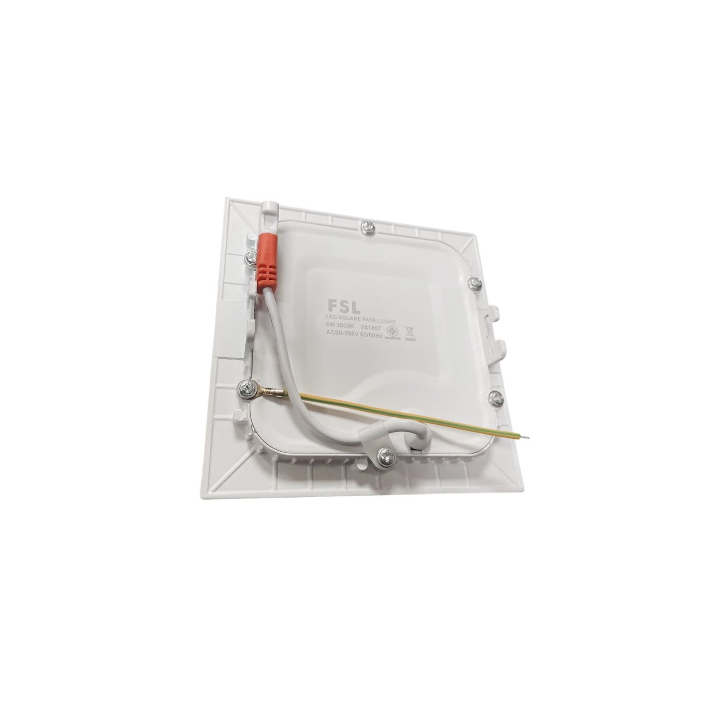 Panel LED Embutido Cuadrado 6W Luz Cálida / Fría (3000K–6500K) – FSL