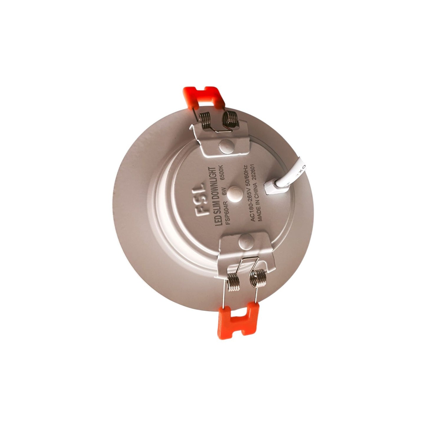 Panel LED Embutido FSL 6W 6500K Luz Fría Directa Ø9cm