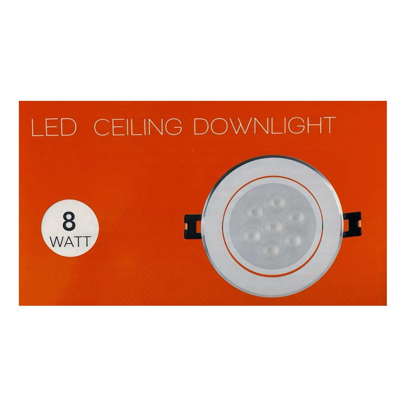 Pack x2 Foco LED Embutido Aplique 8W FSL Luz cálida/fría 220V