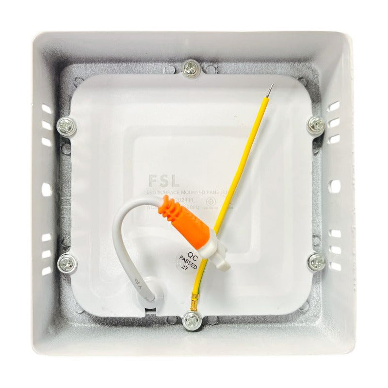 Panel Led Sobrepuesto Cuadrado 6w Luz Cálida O Fría -fsl