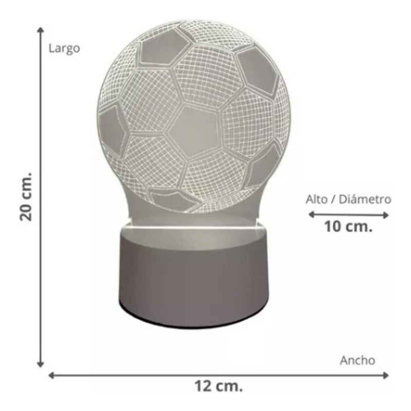 Lámpara 3D Decorativa LED – Diseño Moderno para Interiores