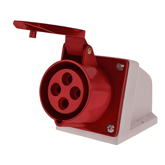 Enchufe Industrial Hembra Sobrepuesto FSL 3P+T 16A IP44 380-415V 6h | Toma Trifásica Fija