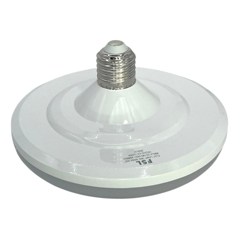 Ampolleta LED Flat 16W E27 FSL Luz Cálida 3000K / Fría 6500K Alta Potencia