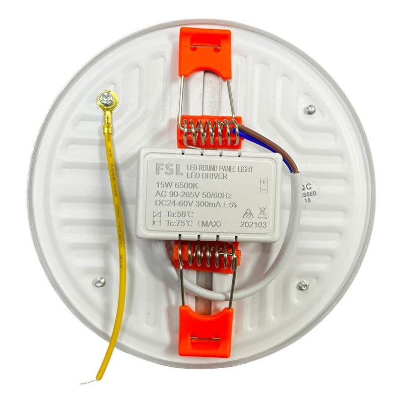 Panel Led Redondo Ajustable 15w - Blanco Luz Fría (6500k) Fsl