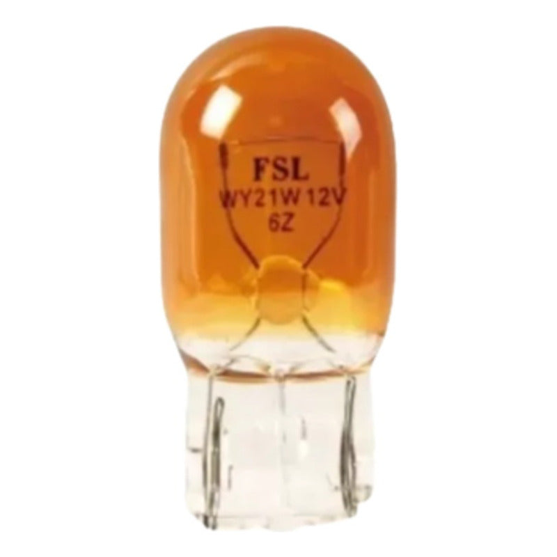 Pack X10 Ampolleta T20 WY21W 12V W3x16d Ámbar 1 Contacto FSL