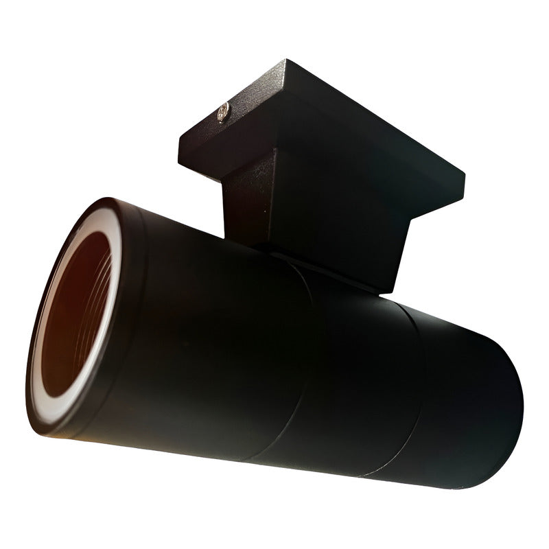 Aplique Exterior Doble Gu10 Ip54 Para 2 Ampolletas Fsl - Negro