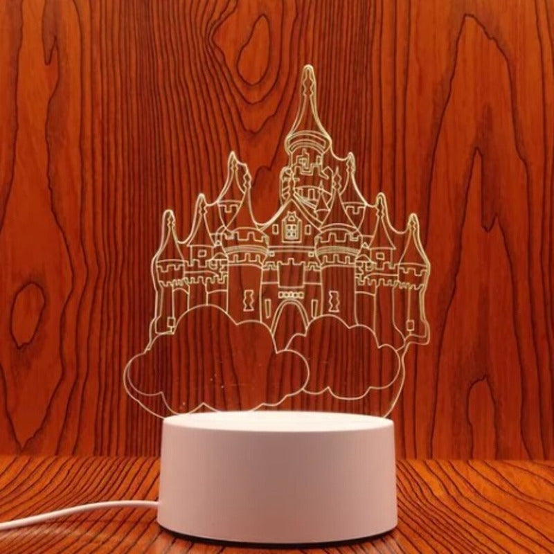 Lámpara 3D Decorativa LED – Diseño Moderno para Interiores