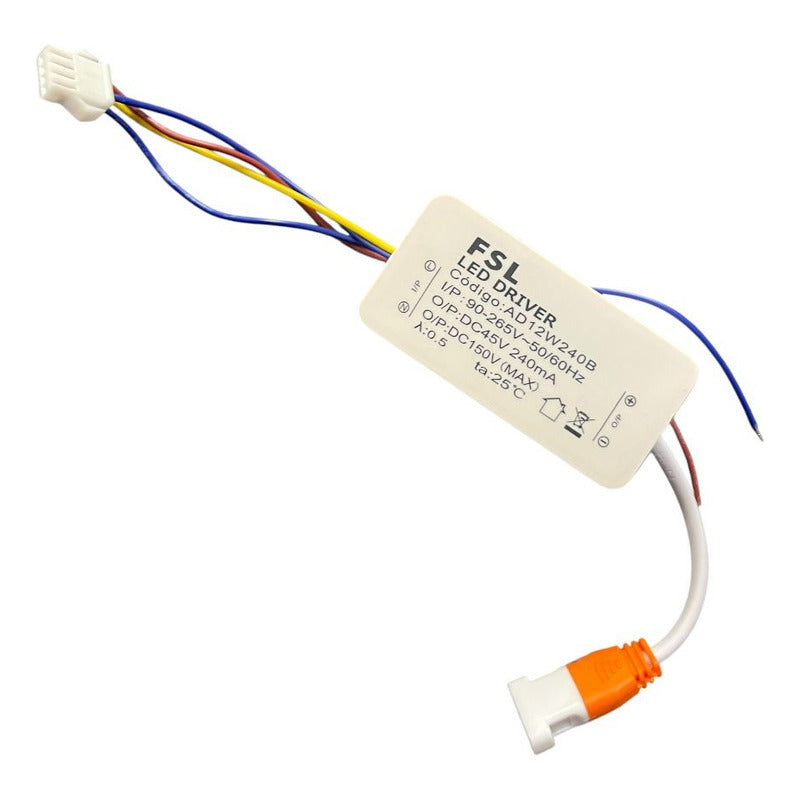 Panel Led Sobrepuesto Con Sensor 12w Luz Fría (6500k)- Blanco Fsl