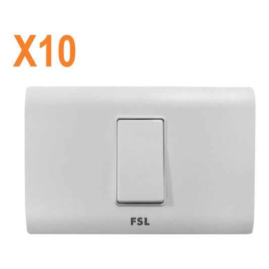 Interruptor Simple 9/12 250v 16a Fsl 1pack De 10pcs 16 A