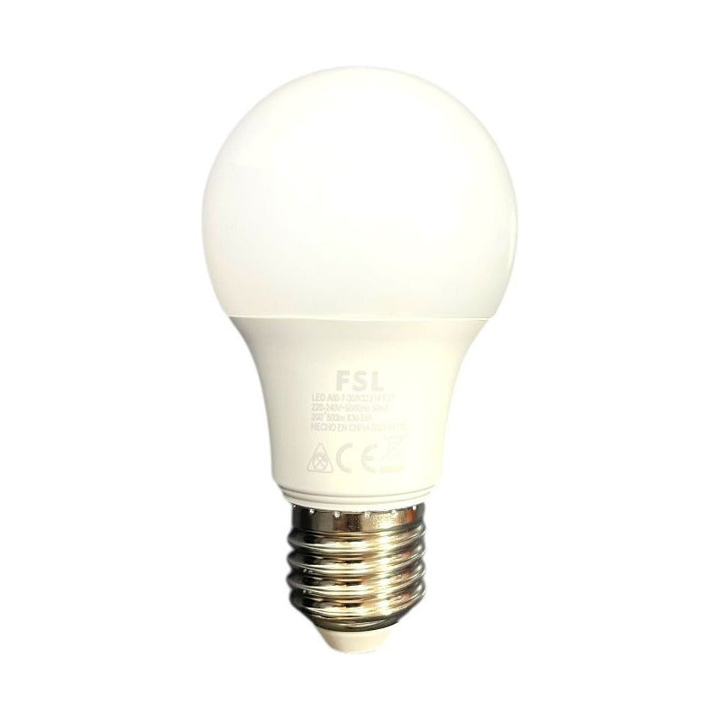 Pack x10 Ampolletas LED A60 7W E27 – Luz Cálida o Luz Fría (3000K / 6500K) – FSL