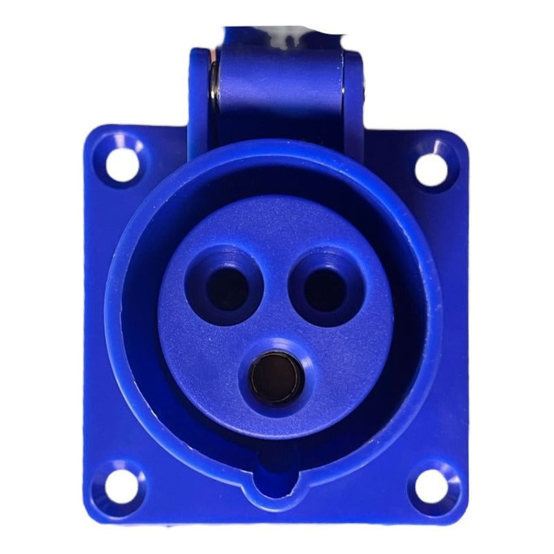 Enchufe Industrial Hembra Embutido FSL 2P+T 16A IP44 220-250V | Instalación Oculta Profesional