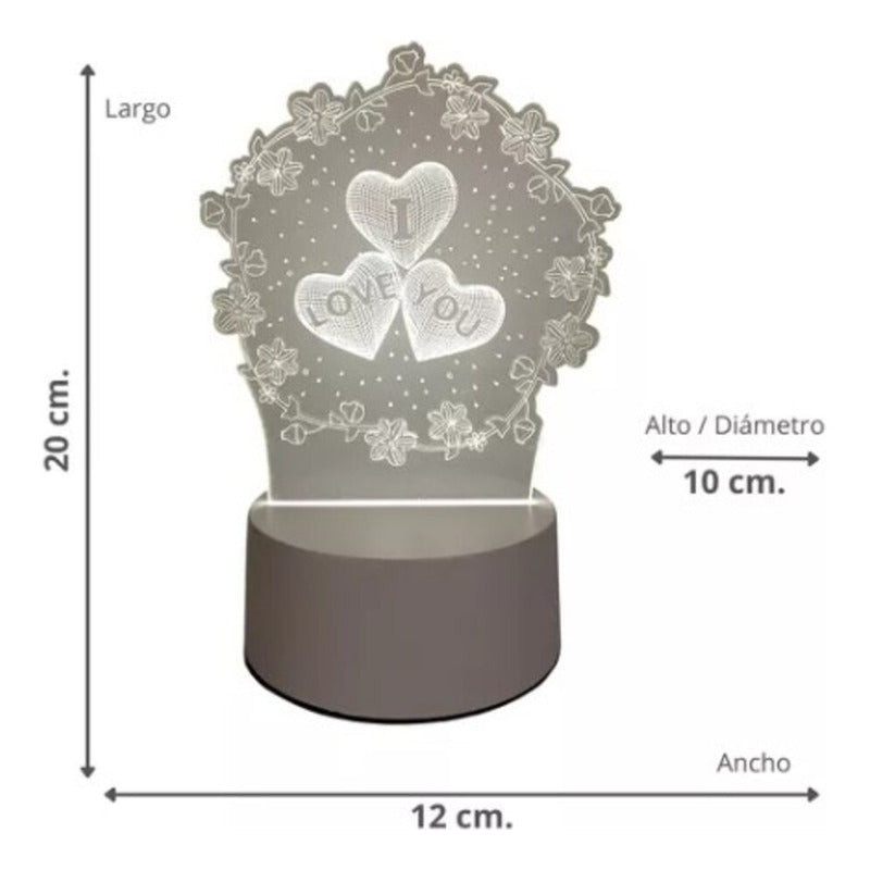 Lámpara 3D Decorativa LED – Diseño Moderno para Interiores
