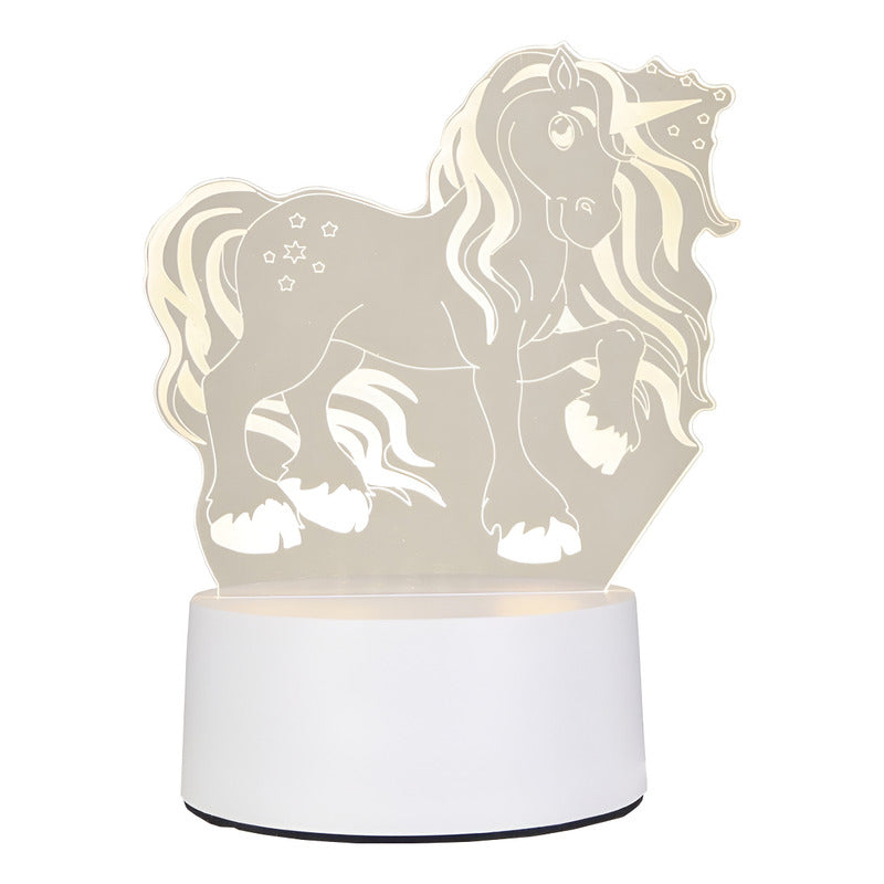 Lámpara de Mesa LED Decorativa 3D Diseños Variados USB 5V